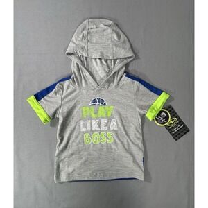 Athletic Works Baby Boys Hooded Tshirt 6/9 month NWT